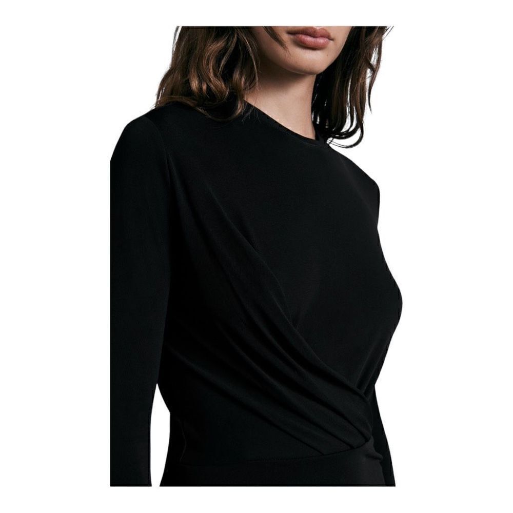 RAG & Bone Holly Black Draped Knit Minidress Size Medium NWT - Picture 7 of 8